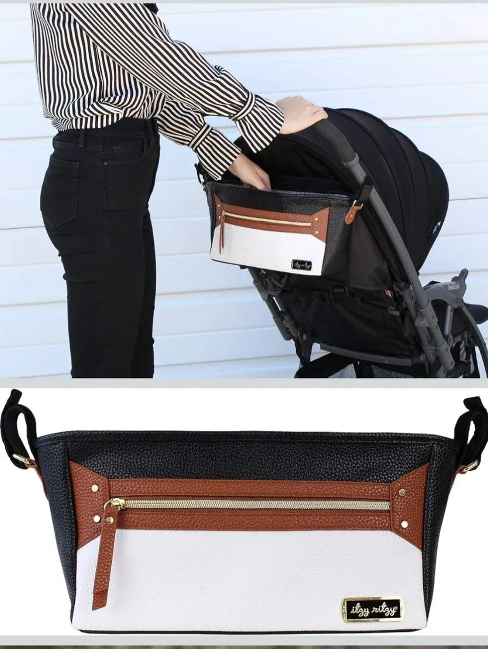 3/$20 Itzy Ritzy Adjustable Stroller Caddy and Organizer Bag
